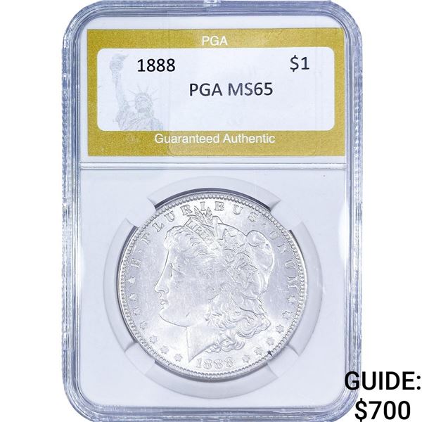 1888 Morgan Silver Dollar PGA MS65
