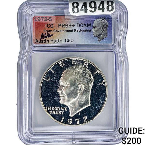 1972-S Eisenhower Dollar ICG PR69+ DCAM