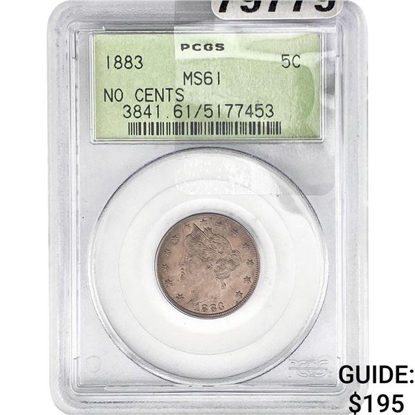 1883 Liberty Victory Nickel PCGS MS61