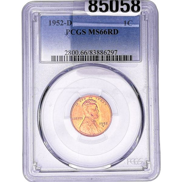 1952-D Wheat Cent PCGS MS66 RD