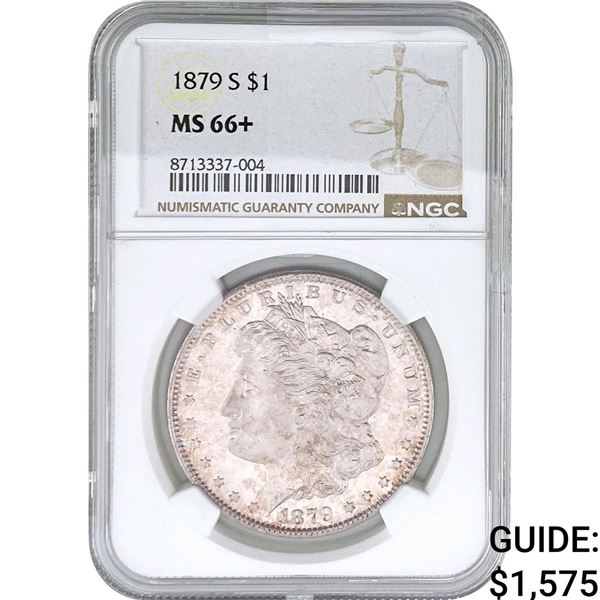 1879-S Morgan Silver Dollar NGC MS66+