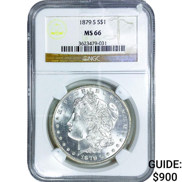 1879-S Morgan Silver Dollar NGC MS66