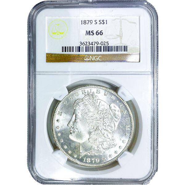 1879-S Morgan Silver Dollar NGC MS66