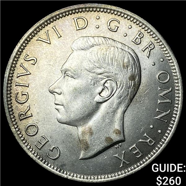1942 Great Britain Silver 1/2 Crown