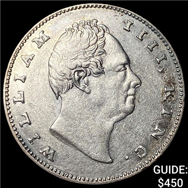 1835 British India Silver Rupee
