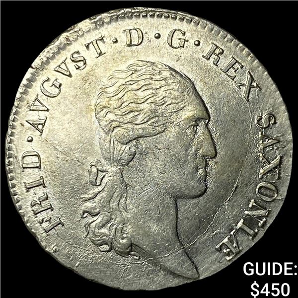 1809 German States Silver 1/6 Thaler