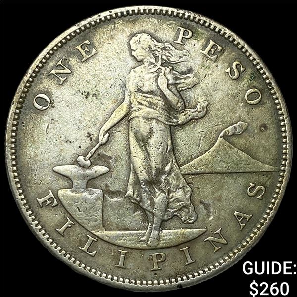 1906 U.S. Philippine Silver 1 Peso