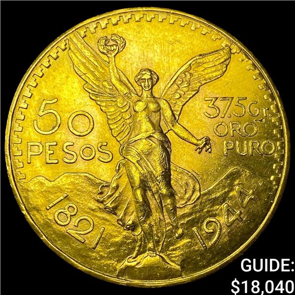 1821 Mexico Gold 50 Pesos 1.2057 AGW