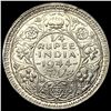 Image 2 : 1944 British India Silver 1/4 Rupee