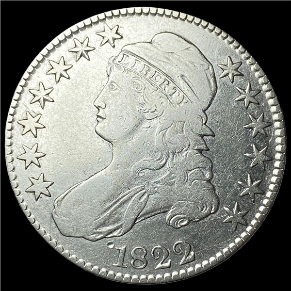 1822 Capped Bust Half Dollar LIGHTLY CIRCULATED