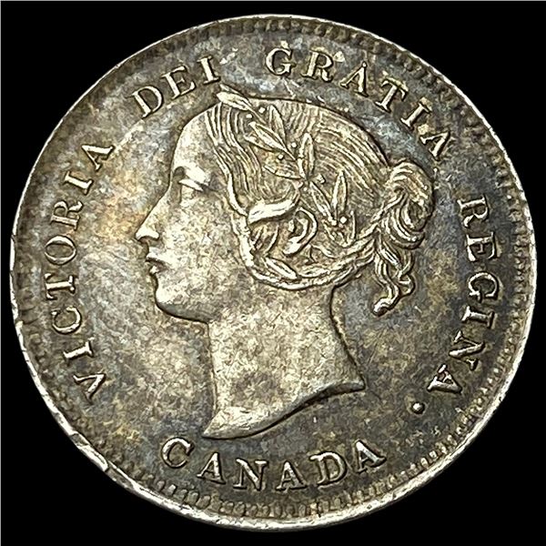 1897 Canada Silver 5 Cents CLOSELY UNCIRCULATED