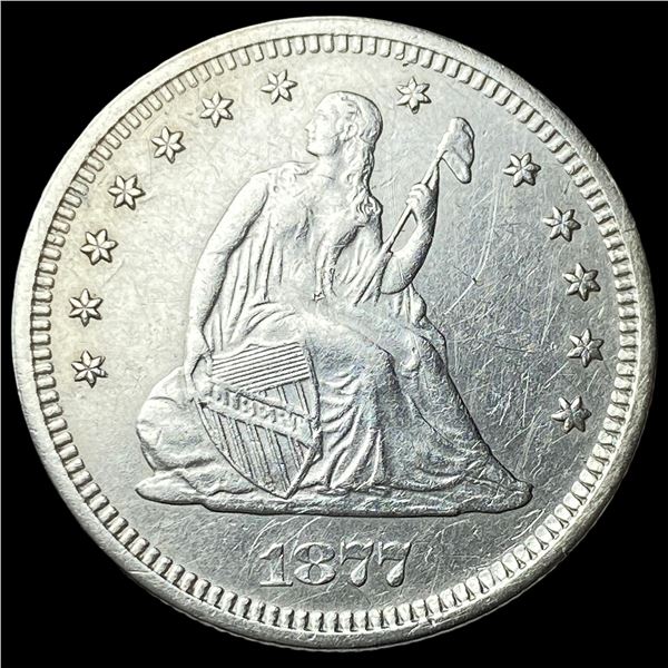 1877-S Silver Seated Liberty Quarter CLOSELY UNCIRCULATED