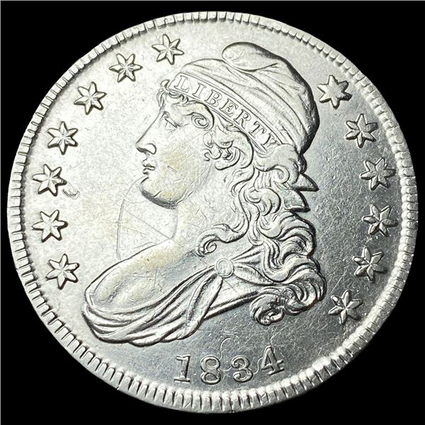 1834 Capped Bust Half Dollar CLOSELY UNCIRCULATED
