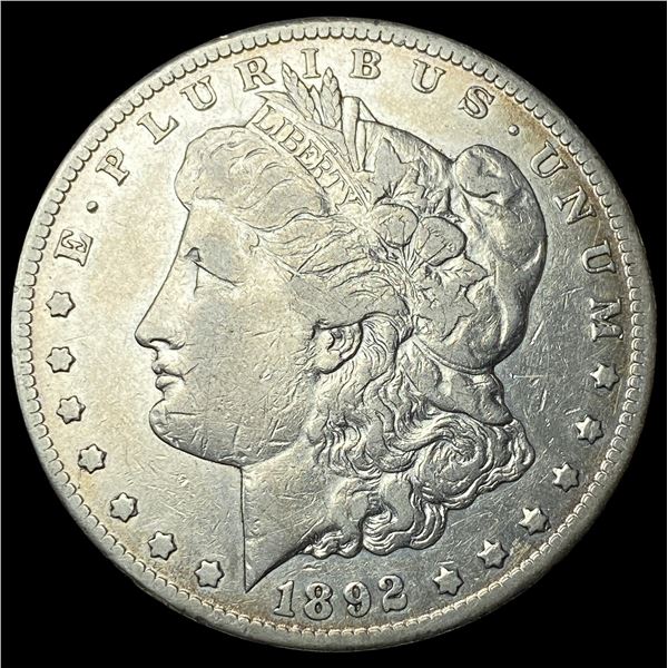1892-CC Silver Morgan Dollar NEARLY UNCIRCULATED
