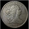 Image 1 : 1804 Spiked Chin Draped Bust Half Cent NICELY CIRCULATED