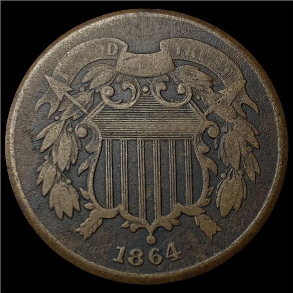 1864 Two-Cent Piece NICELY CIRCULATED