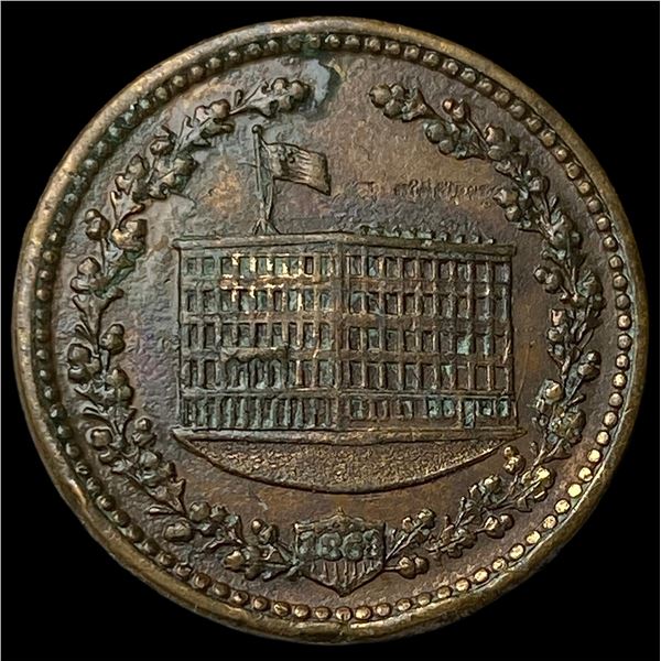 1863 Civil War Token Willard & Jackson's CLOSELY UNCIRCULATED