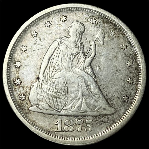 1875-S Silver Twenty Cents NEARLY UNCIRCULATED
