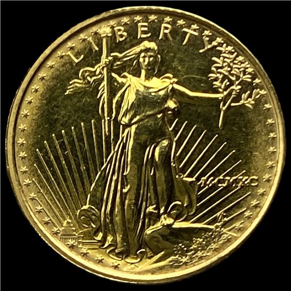 1990 1/10oz $5 Gold American Eagle SUPERB GEM BU
