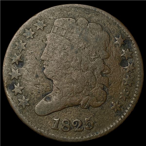 1825 Classic Head Half Cent NICELY CIRCULATED