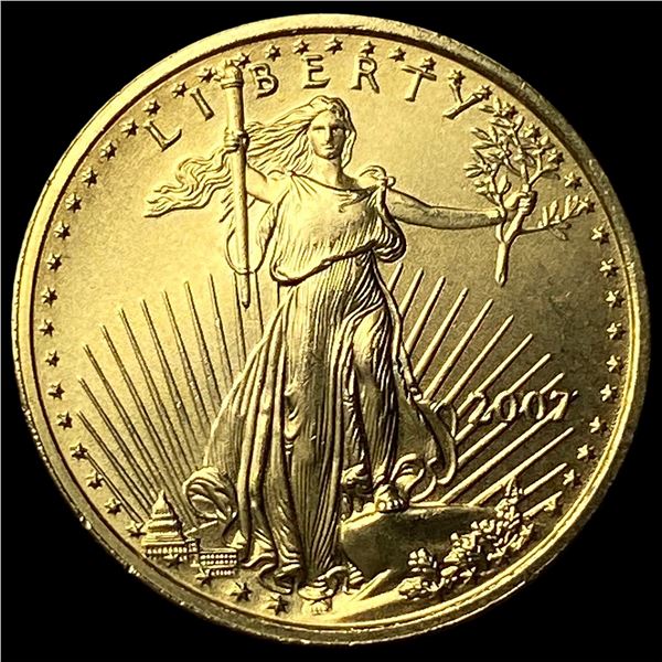 2007 1/10oz $5 Gold American Eagle SUPERB GEM BU