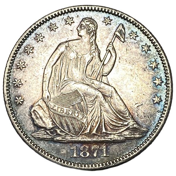 1871 Seated Liberty Half Dollar