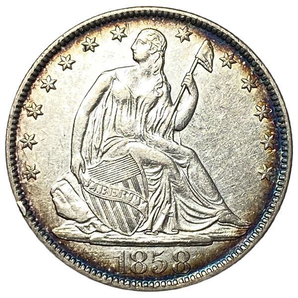 1858-O Seated Liberty Half Dollar