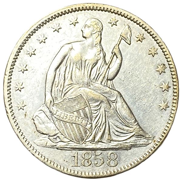 1858 Seated Liberty Half Dollar
