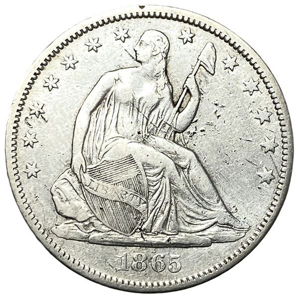 1865-S Seated Liberty Half Dollar