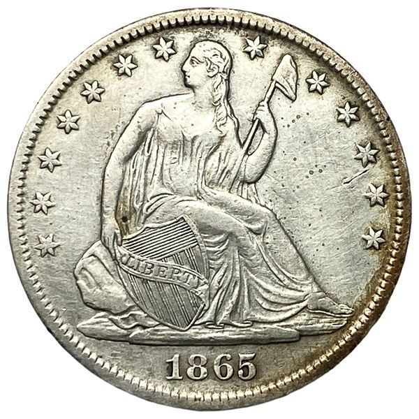 1865-S Seated Liberty Half Dollar