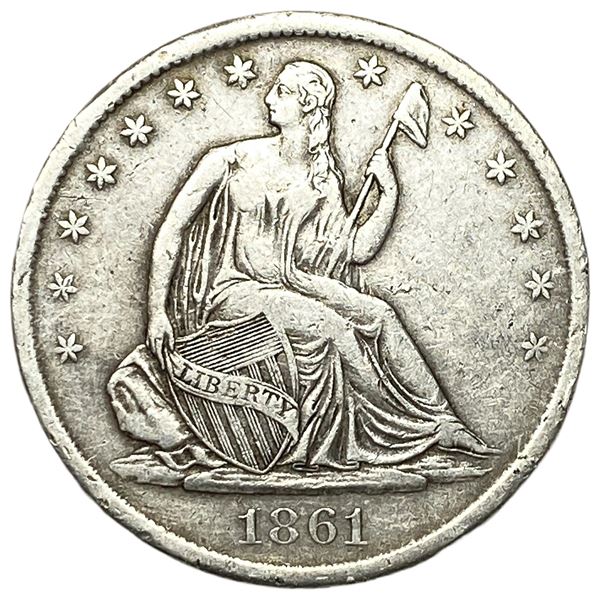 1861-S Seated Liberty Half Dollar