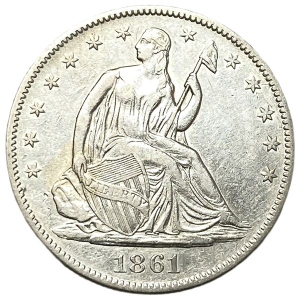 1861 Seated Liberty Half Dollar