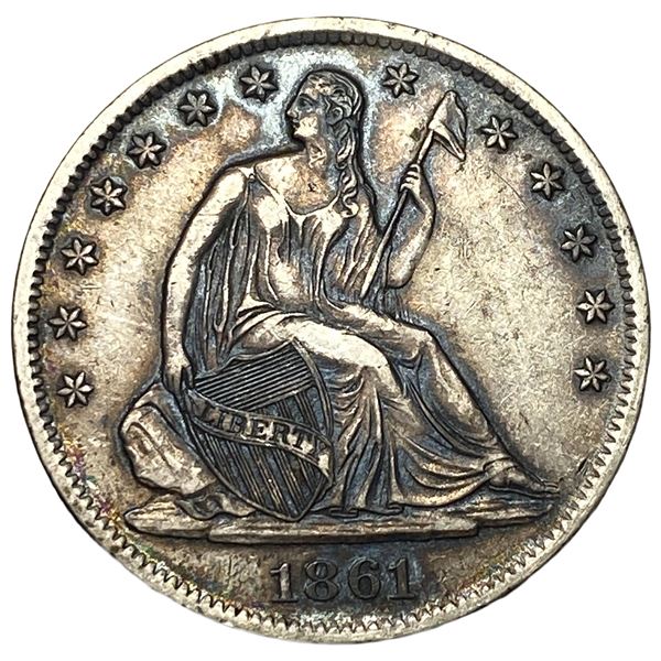 1861-S Seated Liberty Half Dollar