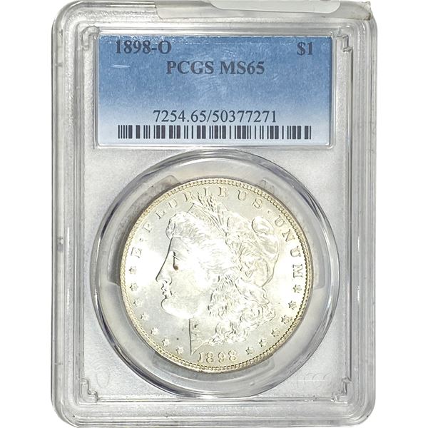 1898-O Morgan Silver Dollar PCGS MS65