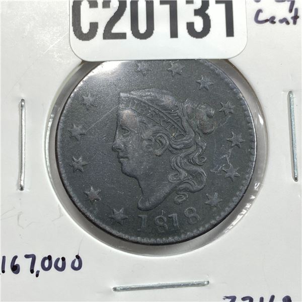 1818 Coronet Head Large Cent
