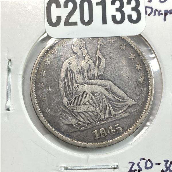 1845-O Seated Liberty Half Dollar