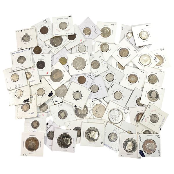 [59 Coins] 1862-2010 U.S. Coin Lot 1C-50C