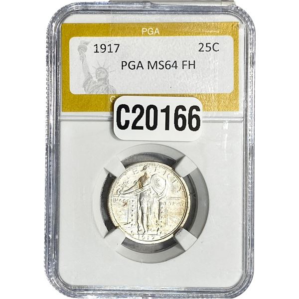 1917 Standing Liberty Quarter PGA MS64 FH