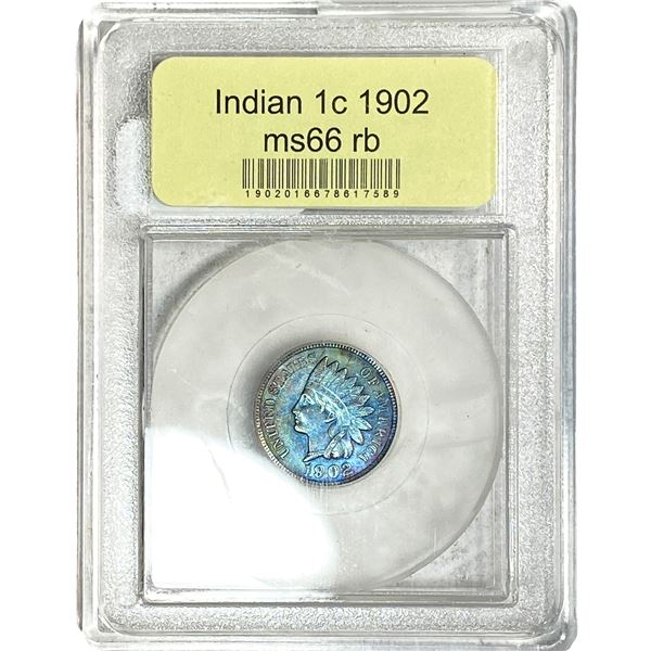 1902 Indian Head Cent USCG MS66 RB