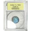 Image 1 : 1902 Indian Head Cent USCG MS66 RB