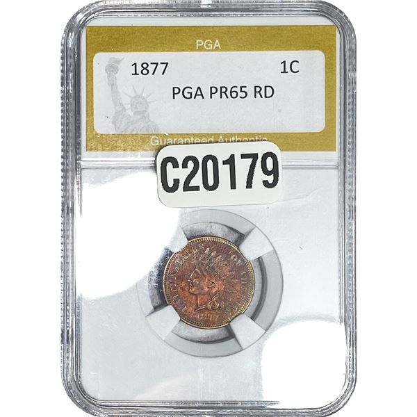 1877 Indian Head Cent PGA PR65 Red