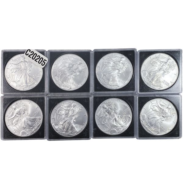 [8 Coins] 2001 Silver Eagle