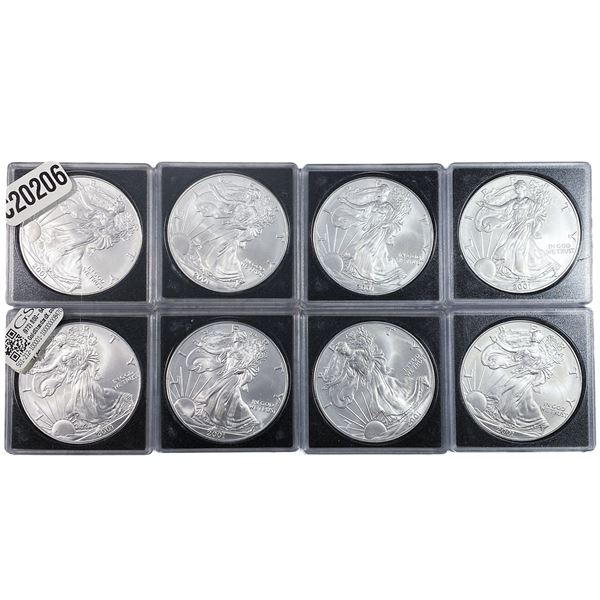 [8 Coins] 2001 Silver Eagle