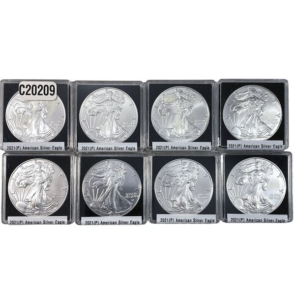 [8 Coins] 2021 Silver Eagle