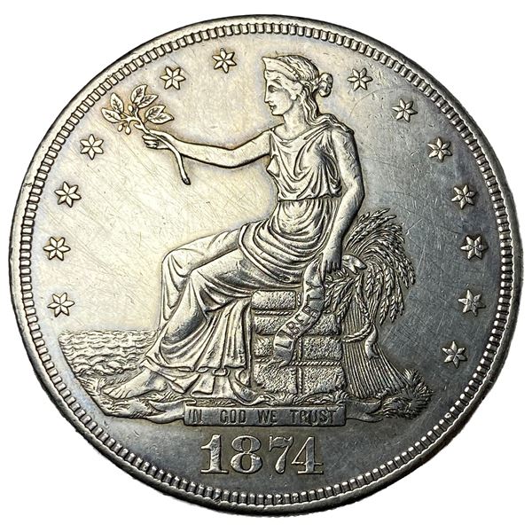 1874-CC Silver Trade Dollar