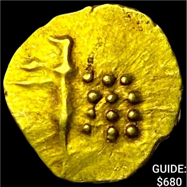 1795-1850 India-Cochin Uncirculated Gold Fanams