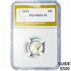 Image 1 : 1923 Mercury Silver Dime PGA MS64 FB