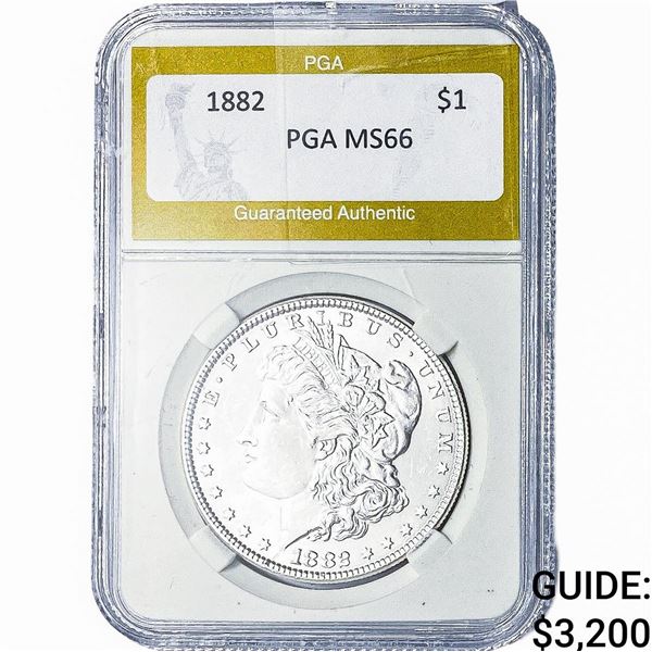 1882 Morgan Silver Dollar PGA MS66