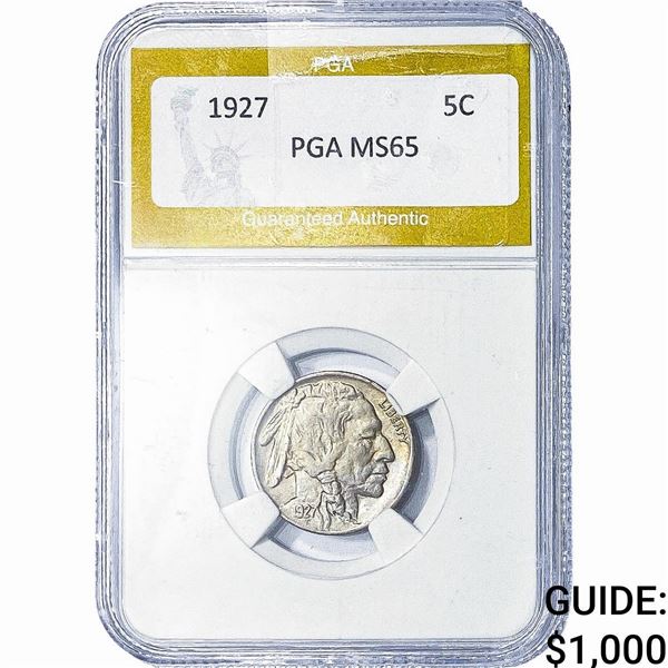 1927 Buffalo Nickel PGA MS65