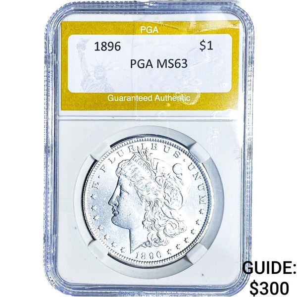 1896 Morgan Silver Dollar PGA MS63